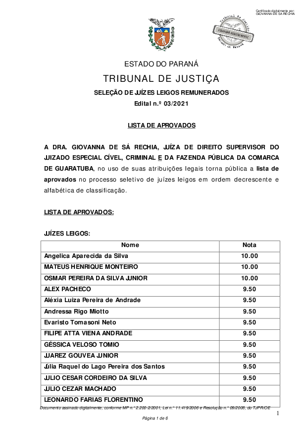 Disponibilizado em 13/07/2021