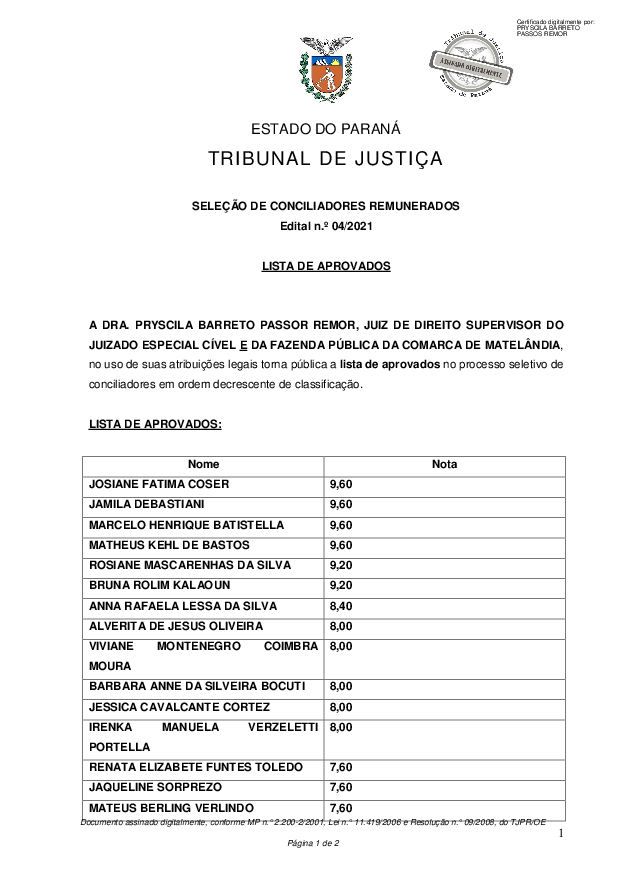 Disponibilizado em 30/11/2021