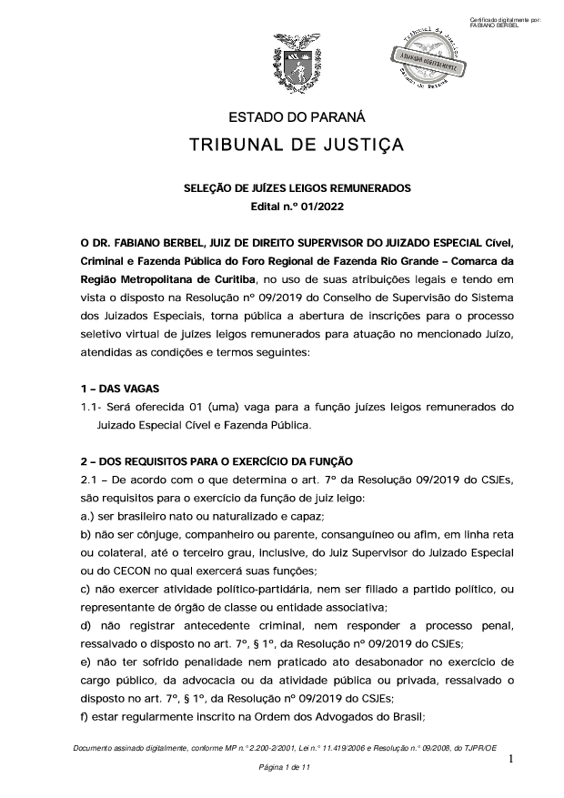 Disponibilizado em 14/06/2022