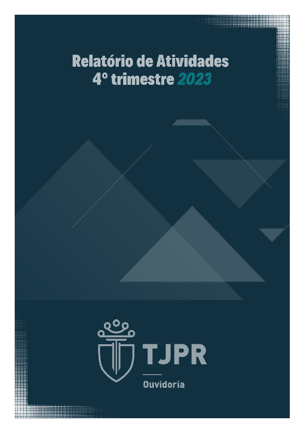 Relatório de Atividades da Ouvidoria-Geral do 4º Trimestre - 2023